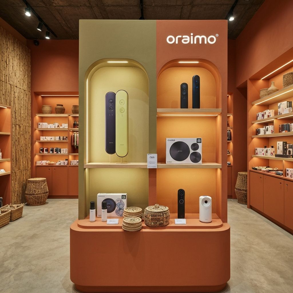 Vitrine Oraimo en boutique